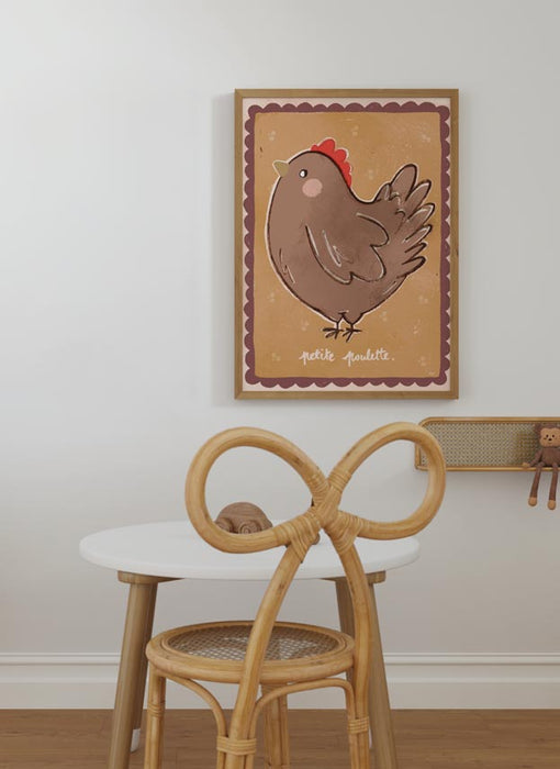 POSTER petite poulette 50X70CM - studioloco