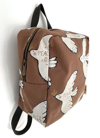 Cotton canvas Backpack bird - studioloco