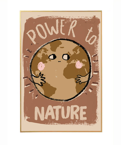 Wallposter Power to Nature 50X70Cm - studioloco