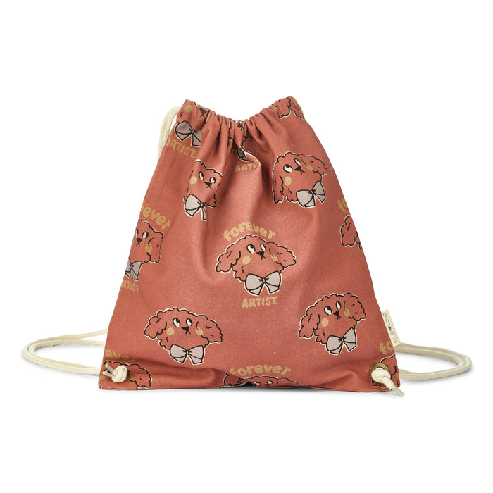 Cotton canvas gymbag dog - studioloco