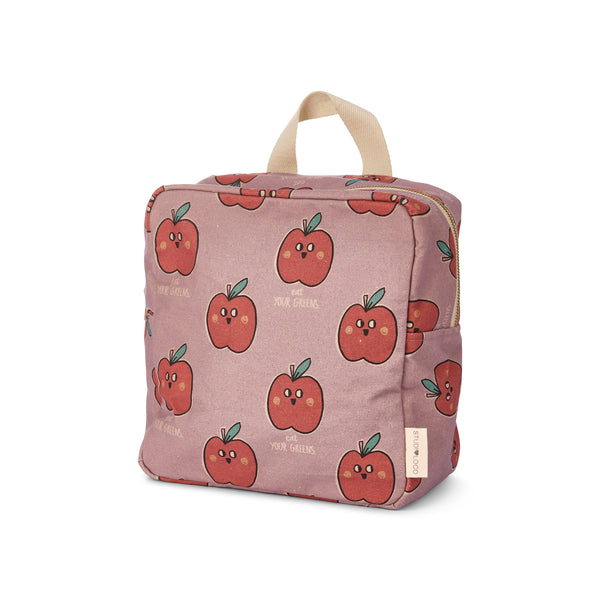 Waterproof Cotton canvas Backpack apple