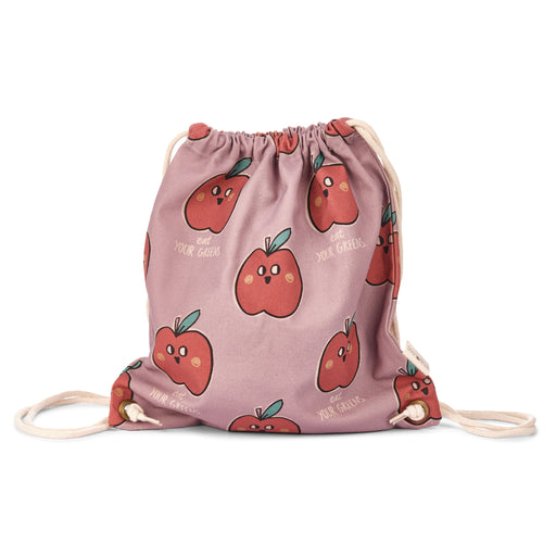 Cotton canvas gymbag apple - studioloco