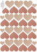 4 SHEETS OF WALLSTICKERS HEARTS - studioloco