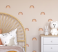 4 SHEETS OF WALLSTICKERS RAINBOWS - studioloco