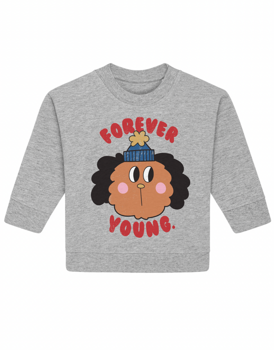 Studio Loco “FOREVER YOUNG” Kids Sweatshirt-grey