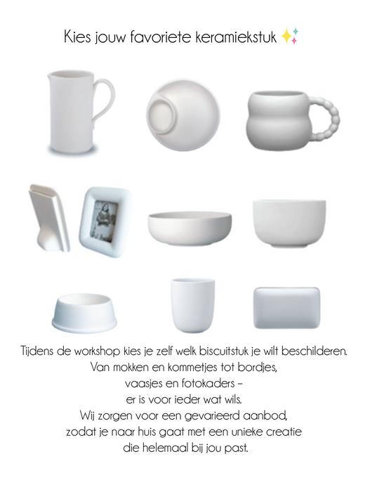 Workshop keramiek schilderen