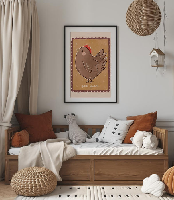 POSTER petite poulette 50X70CM