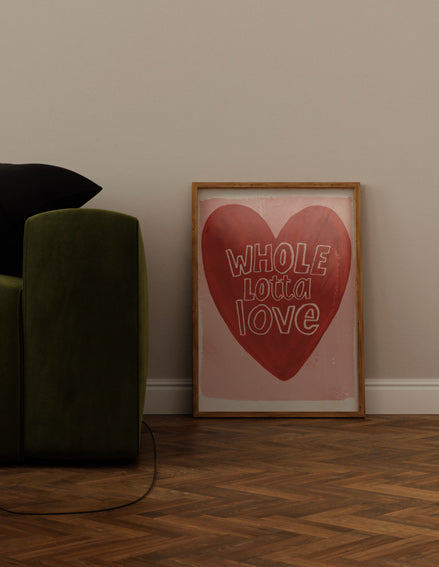 Poster 50x70cm heart-wholelotta