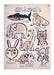 Organic Cotton/Canvas wallhanging/animals 100X70CM - studioloco