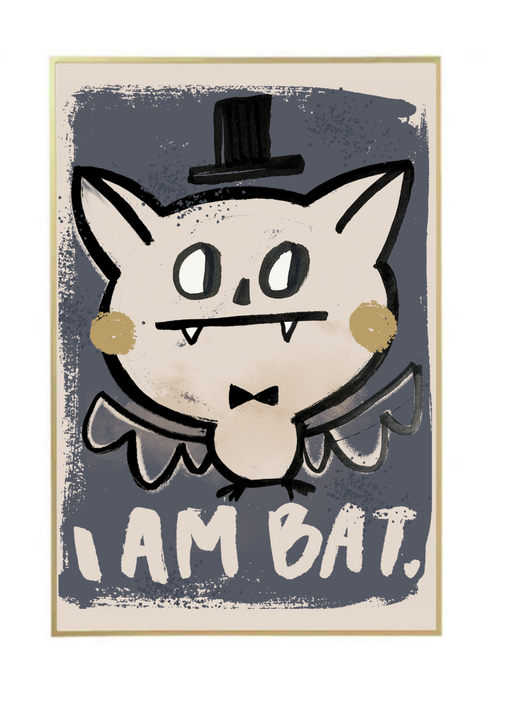 Bat wallposter 50X70CM - studioloco