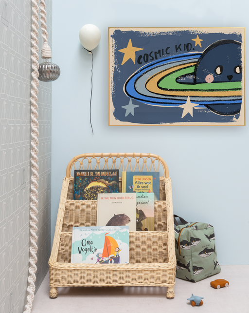 "Cosmic kid" children wall poster - studioloco