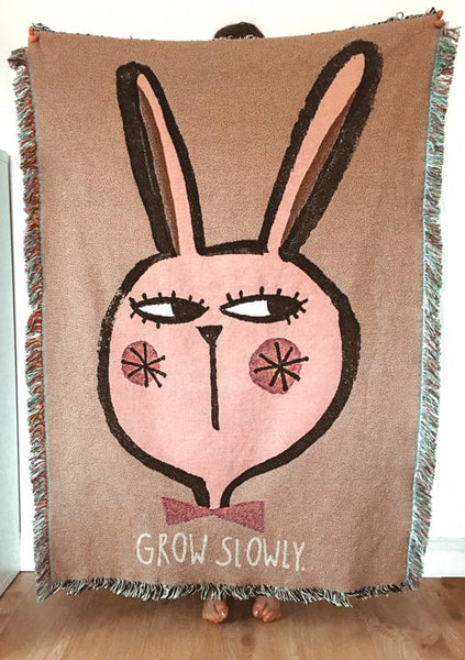 Walltapestry Rabbit/grow slowly - studioloco