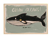 Clean oceans wallposter 50X70CM - studioloco