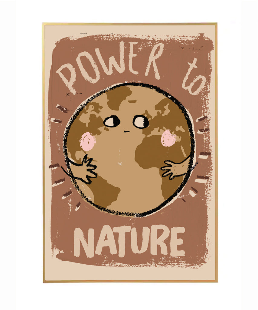Wallposter Power to Nature 50X70Cm