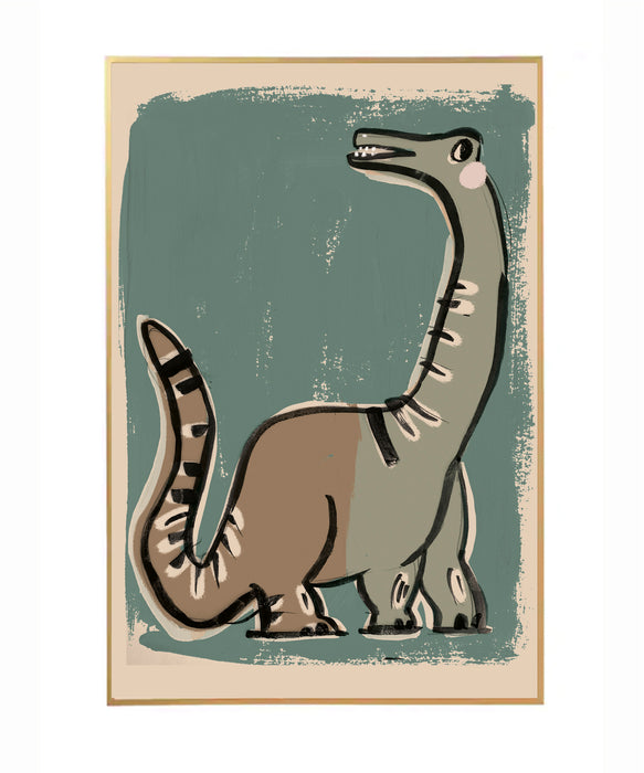 Dino Green wallposter 50X70CM - studioloco