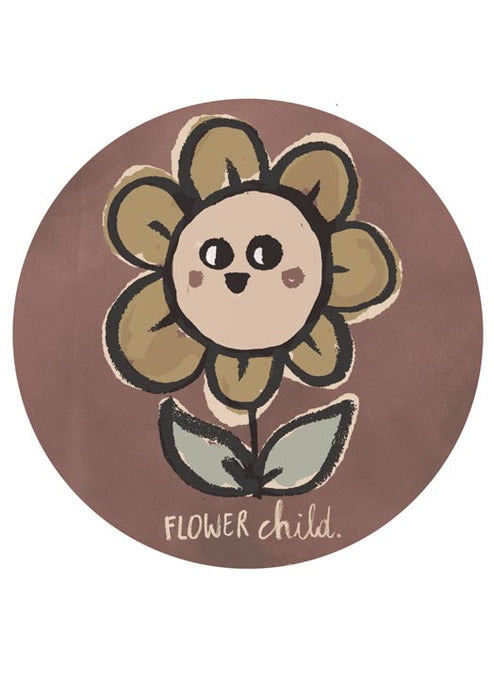 Flower child wallpaper circle - studioloco