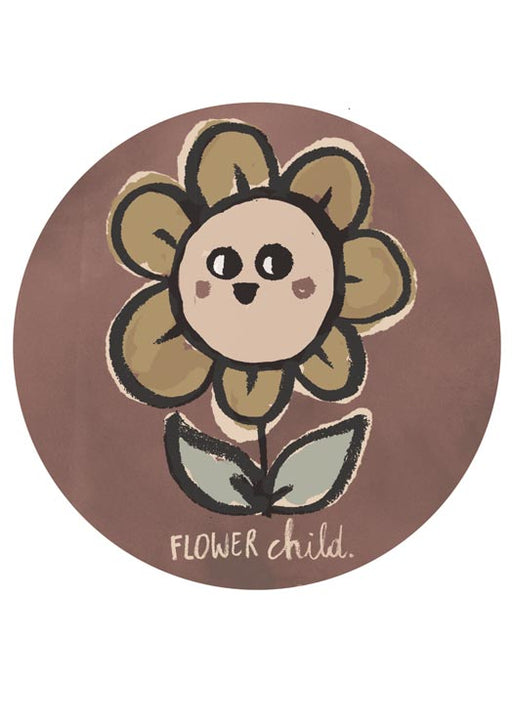 Flower child wallpaper circle - studioloco