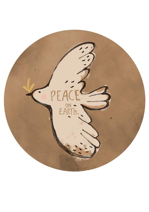 Peacebird wallpaper circle - studioloco